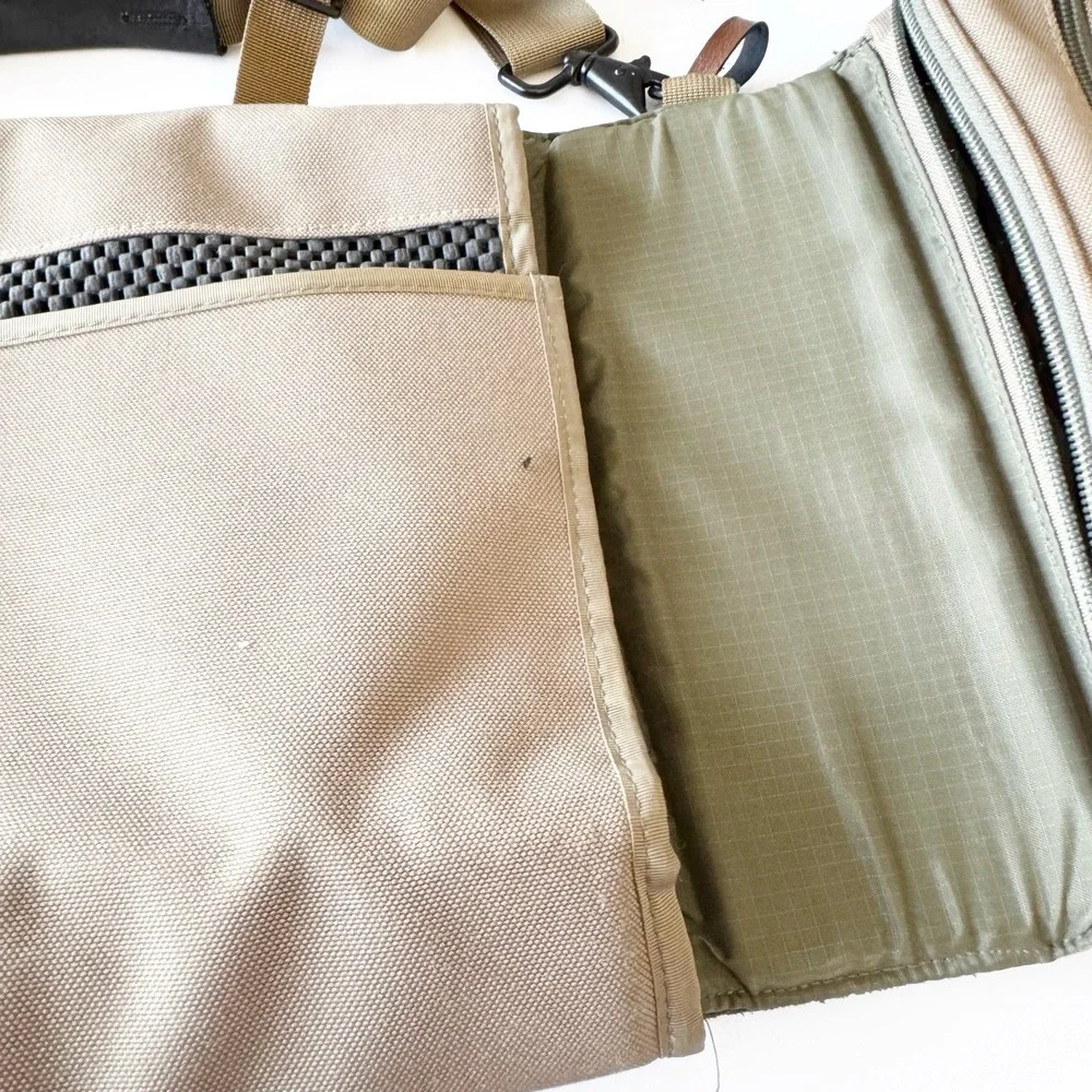 Shaun Jackson Design Khaki Lapdog Laptop Bag Mobile Workstation Work On The Go